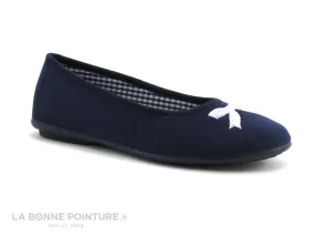 Achat chaussures RYB Femme Pantoufle Chausson, vente RYB 600 9000 B392 - Bleu marine - Pantoufle ballerine Femme
